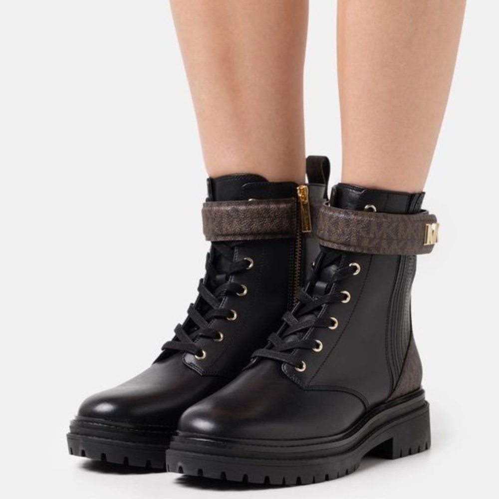 🎁 MICHAEL Michael Kors Parker Leather Combat Boot - Picture 5 of 10